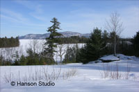 Squam Lake, NH - Lake from Rt 113 Winter